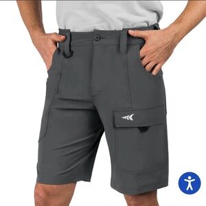 NWT KASTKING  Men's Gray Cargo Work fishing hiking camping quick dry  size 34